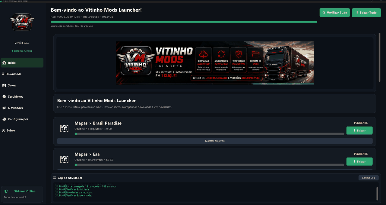Preview do launcher